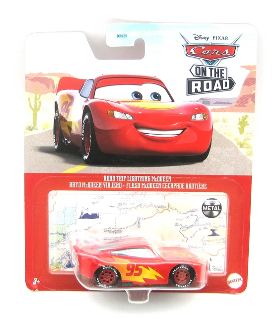 MATTEL DISNEY CARS Road Trip Lightning McQueen On The Road rot 1:55 EUR ...