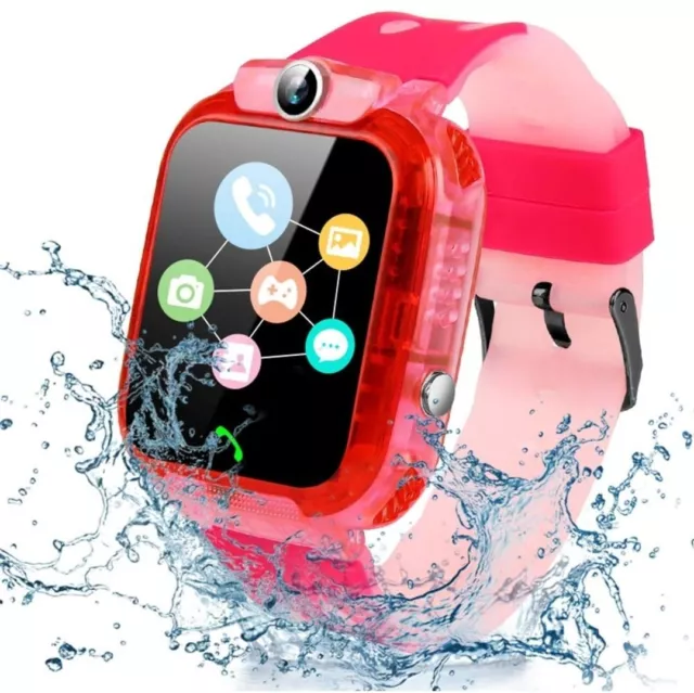 Smartwatch Per Bambini Orologio Da Polso Telefono Bambini Con Chiamata Rosa S12