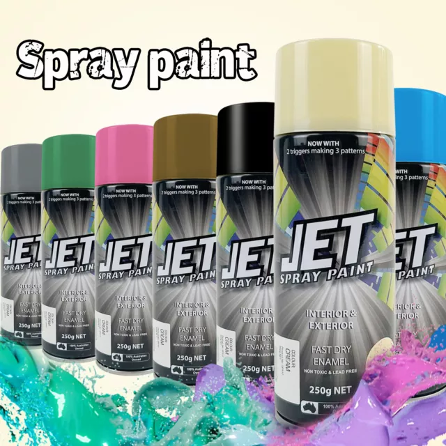 12PC Spray Paint Cans 250g Professional paint Large Ran 26 colours Free AUS POST