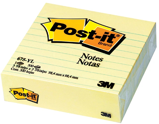 POST-IT HAFTNOTIZEN XL liniert 100 x 100 mm gelb 300 Blatt EUR 8,98 ...