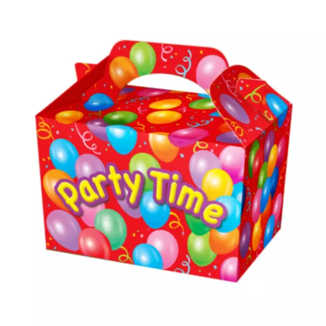 15 x PARTY TIME FOOD BOXES - Loot Lunch Cardboard Gift Children's Kids.