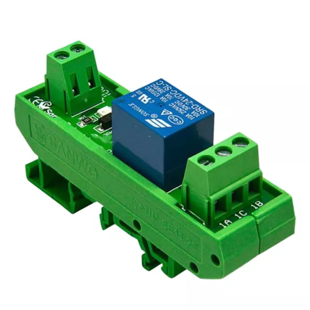 Professional Grade Din Rail 1 Channel Relay Board with Screw Terminals