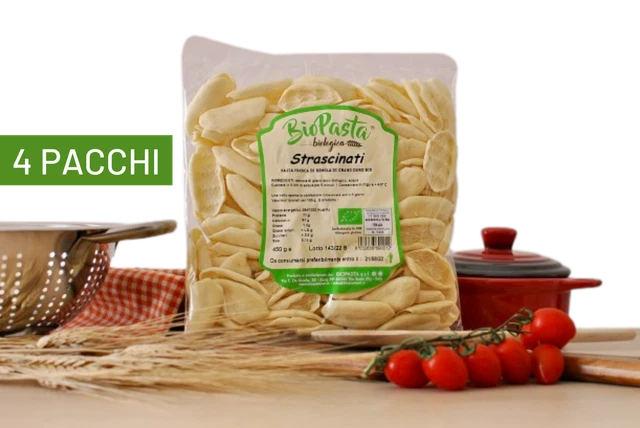 Strascinati freschi bio pasta artigianale tipica lucana Multipack da 4 pacchi