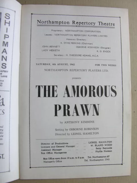 1962 THE AMOROUS PRAWN Kimmins Ken Loach Heather Stoney, David Lyn, Mary Barclay