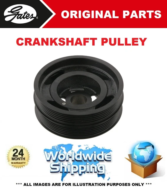 GATES CRANKSHAFT PULLEY for TOYOTA HIACE / COMMUTER V Bus 3.0D 2010>on