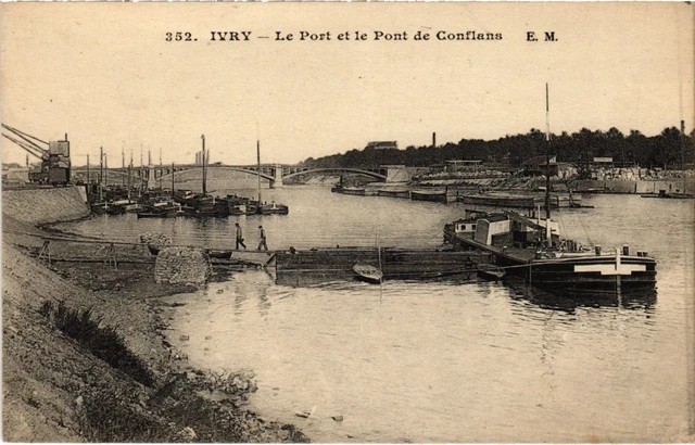 CPA AK Ivry Le Port et le Pont de Conflans FRANCE (1282610)