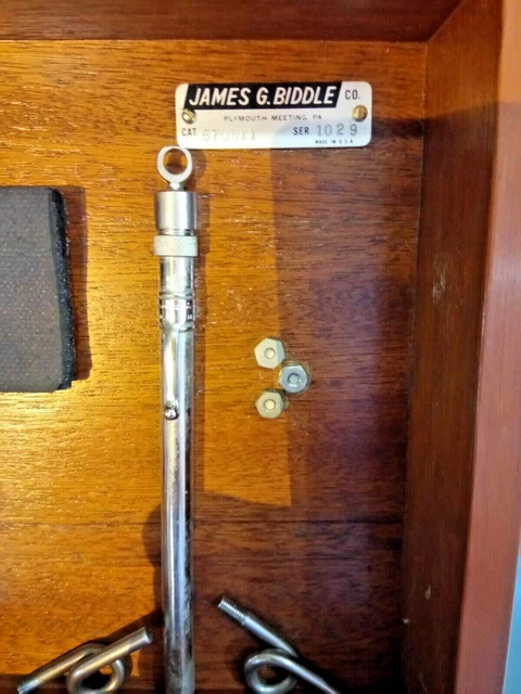 BIDDLE MEGGER AVO Oil Test Cell Catalog No. 670511 For Power Factor ...