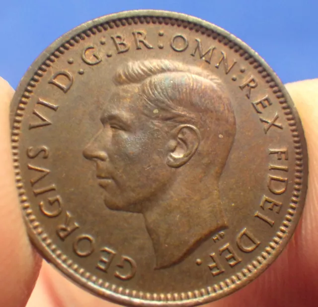 King George VI 1949 farthing EF - jwhitt60 coins