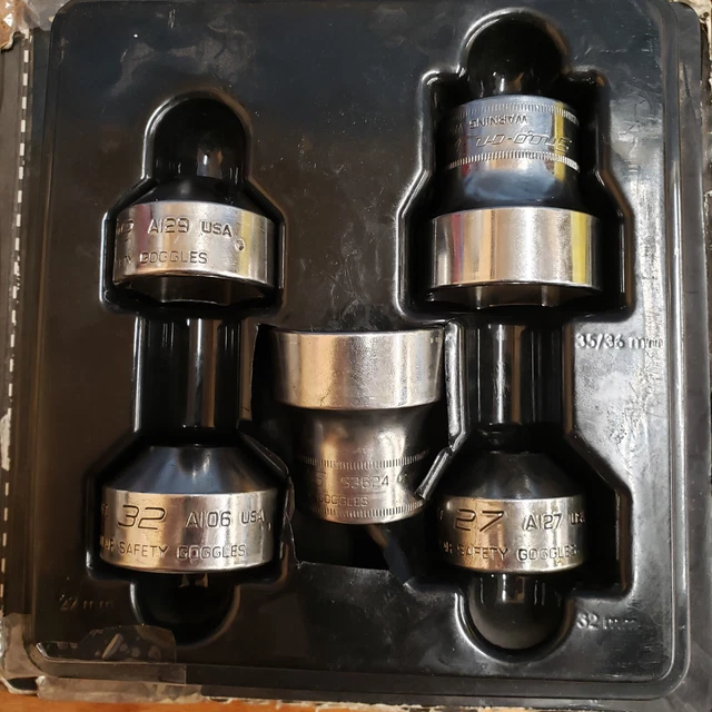 SNAP ON 4PC Metric Oil & Fuel Filter Socket Set OFSKIT w/ 1 Extra 100.