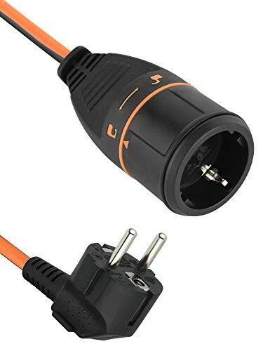 Electraline 01650 3G1.5 Rallonge électrique avec prise Electralock équipée d'...