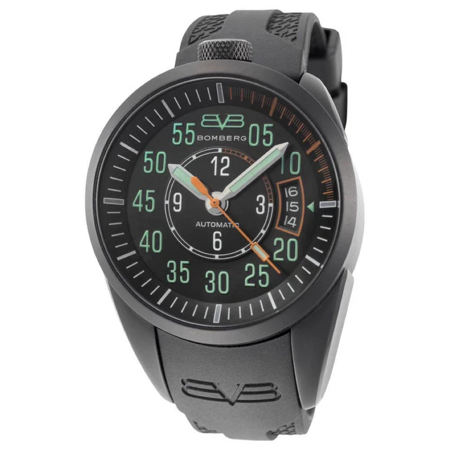 BOMBERG Watch Automatic Swiss Made Chronograph With Box Good Condition 44mm Case