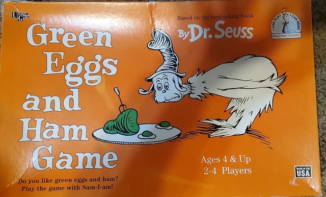 VINTAGE DR. SEUSS Green Eggs and Ham Board Game 1996 age 4+ Complete £ ...