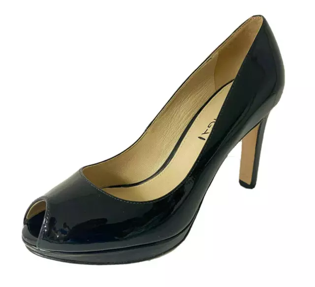 Via Spiga Brandy Open-Toe Platfrom Pump Sz 6.5, Retail $195