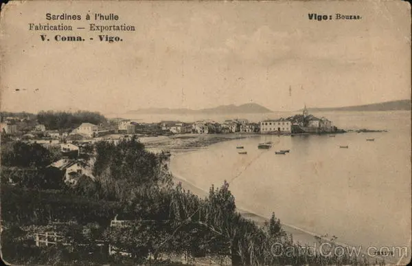 France 1938 Sardines a l'hulle Postcard Vintage Post Card