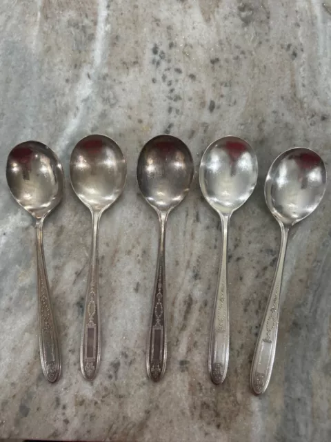 Oneida community silverplate flatware spoons Grosvenor 1921