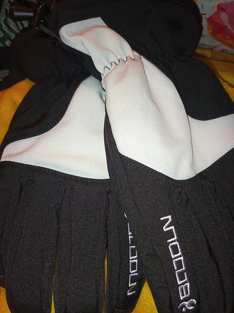 Boodun Men's Size XL Cream Black Ski Sports Gloves