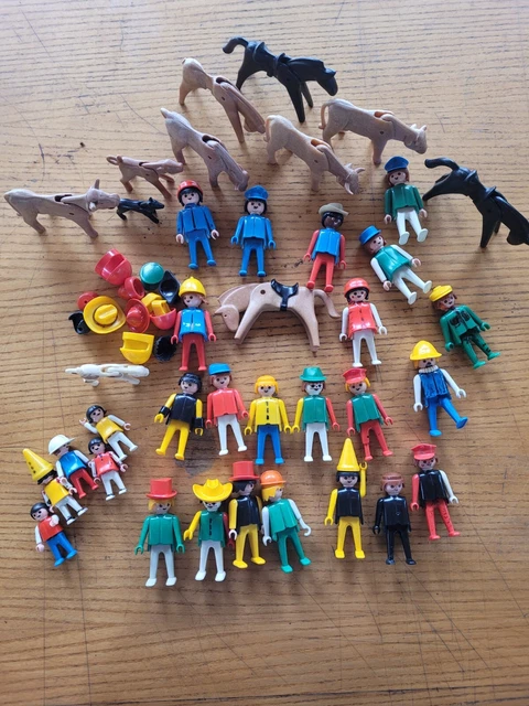 Lot De 40 Figurines Playmobil Différents - Environ 7 Cm De Haut, Occasion, Parfait Pour Collection Ou Jeu
