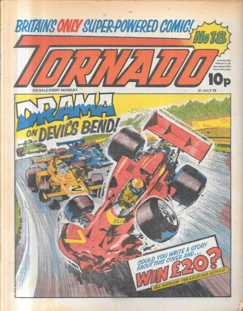 vintage Tornado boys comic No 18 July 21st 1979