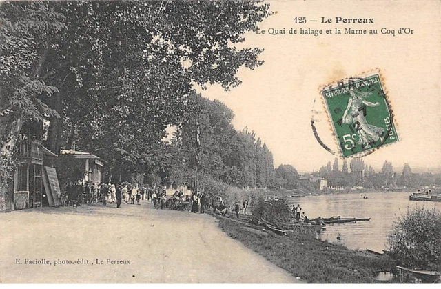94 - LE PERREUX - SAN25068 - Le Quai de Halage et la Marne au Coq d'Or
