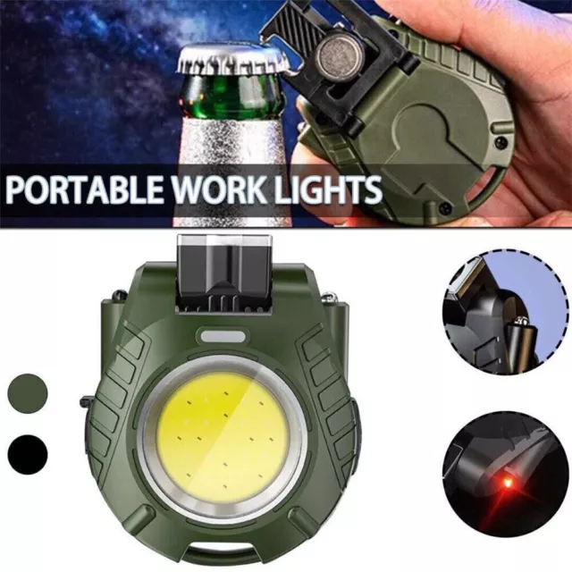 PORTABLE WORK LIGHT LED Induction Cap Clip Light Multifunctional Mini ...