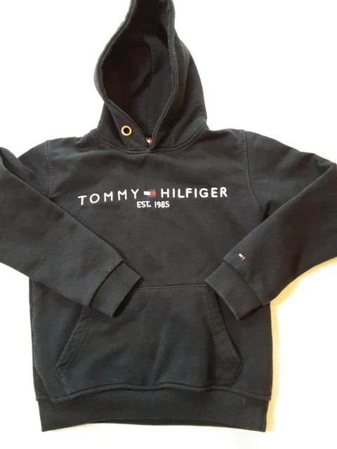 Felpa con cappuccio blu Tommy Hilfiger bambini taglia 140 circa 8 anni ragazzo ragazze