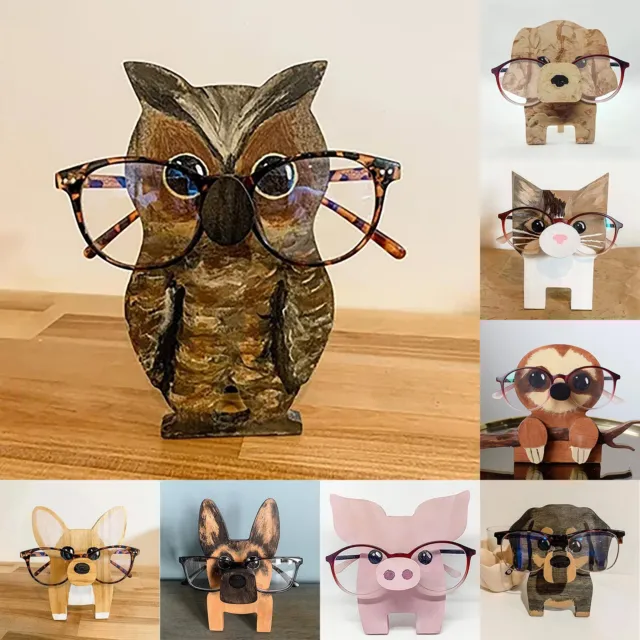 Lindo marco creativo para gafas de animales decoración del hogar oficina decoración marco gafas de escritorio