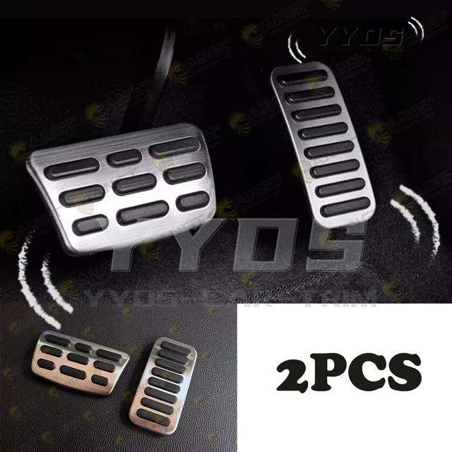 Silver Aluminium Accelerator Pedal Cover Trim *2PCS For Kia Niro 2023-2024