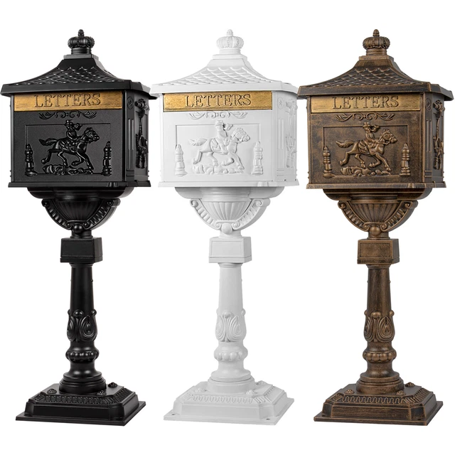 MAIL BOX HEAVY Duty Mailbox Postal Box Security Cast Aluminum Vertical