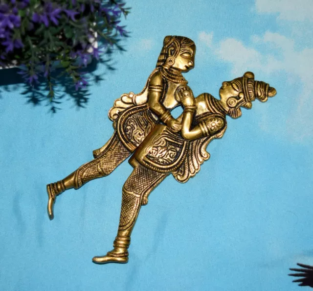 Brass Radha Krishna Nut Cracker God Laxmi Vishnu Religious Betel Sarota EK344