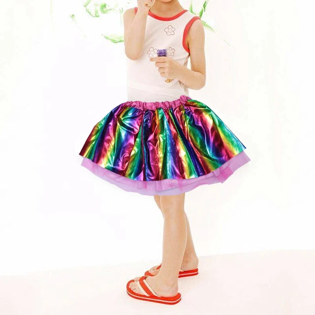 Gonna arcobaleno gonna gazerock danzante festa di compleanno abito in tulle principessa