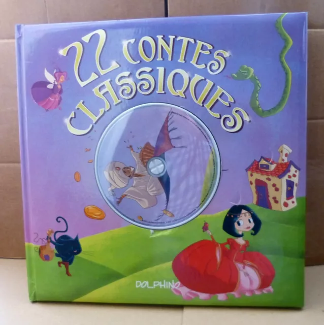 22 contes classiques avec CD : Blanche-neige, chaperon rouge, Cendrillon, etc..