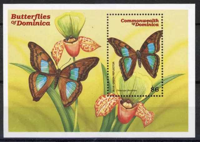 [80.135] Dominica : Butterflies - Good Very Fine MNH Sheet