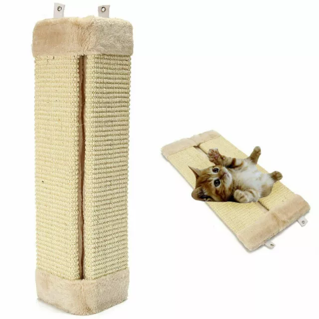 Pet Kitten Corner Sisal Wall Scratcher Cats Hanging Cat Scratching Post Board