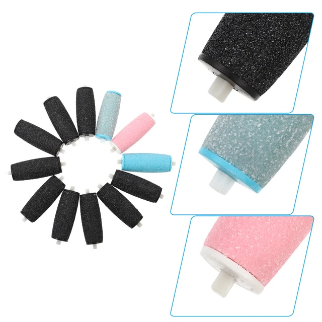 12 Pcs Pied Fichier Rouleau Tête Dead Skin Remover Dur Peau Remover Recharges