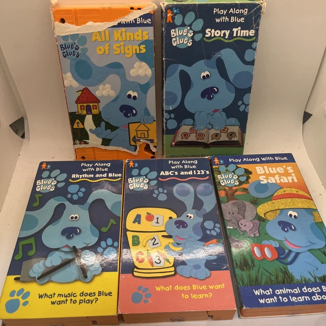 LOT OF 14 BLUE’S CLUES VHS TAPES Story time arts and crafts takes you