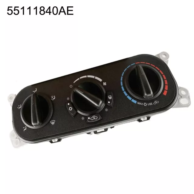 1*A/C Interruttori in plastica nera riscaldatore aria condizionata 55111840AB 55111840AD