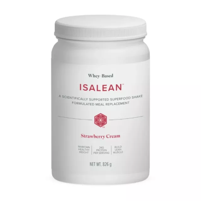 ISAGENIX - IsaLean - Whey Protein Powder - Strawberry - 14 Servings - 860g