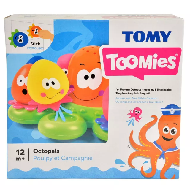 Tomy Toomies Octopals - Octopus Number Sorting Suction Squirters Bath Toy- E2756