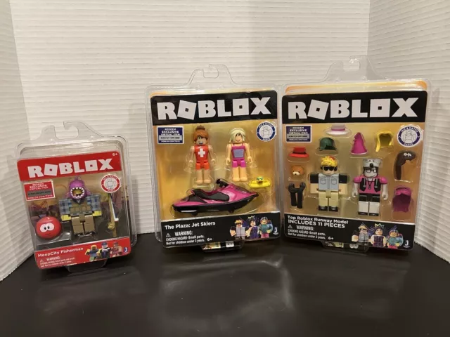 SEALED ROBLOX TOY BUNDLE Top Roblox Runway Model, MeepCity Fisherman, Jet Skiers