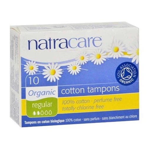 Tampones regulares de algodón orgánico Natracare