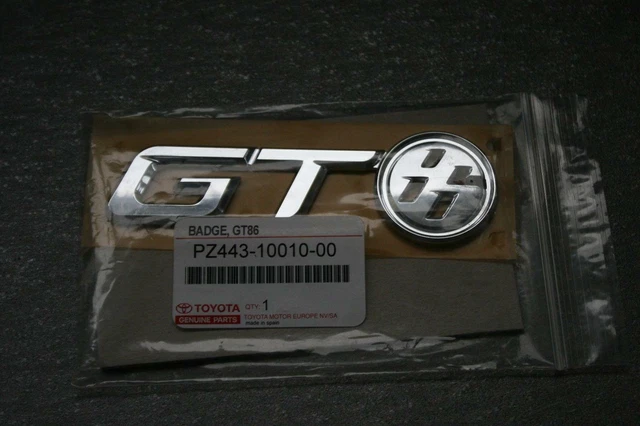Gloss Black Front & Rear Fender Badge Emblem Set For 2012-2016 Toyota GT86 / Scion FR-S