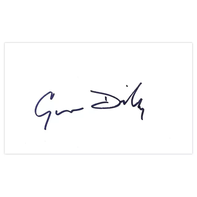 Signed Gwen Dickey White Card - Music Autograph +COA