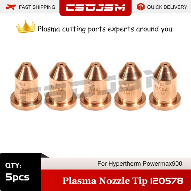 CSDJSM 5pcs 120578 Nozzle 1.1mm For Hypertherm Powermax600/900 PAC123T/M Torch
