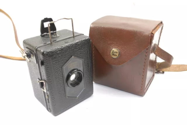Zeiss Ikon 54/18 Baby Box Tengor, Frontar Lens, 3x4cm on 127. Very Nice, Cased