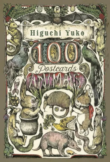 4766129091 Postcards & Art Book Set in BOX Yuko Higuchi Animals 100 illustration