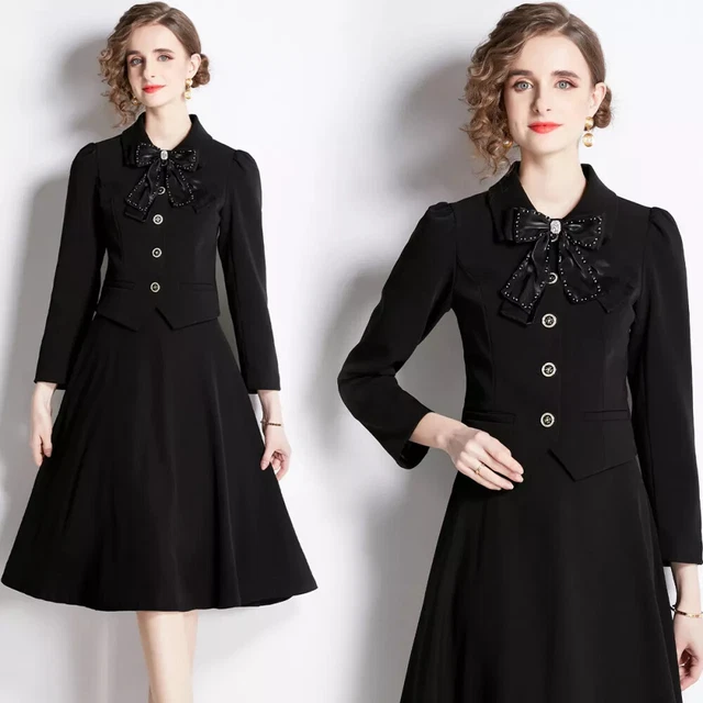 Costume Jupe Professionnel Femme - Ensemble Veste Et Jupe Crayon Élégant Pour Bureau, Cérémonie Ou Soirée