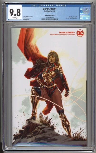 Dark Crisis #1 CGC 9.8 (2022) Kael Ngu Variant Cover B Minimal Trade Highest