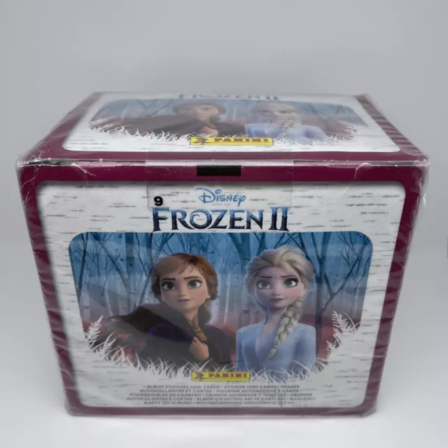 Boîte 100 pochettes Stickers Panini Disney Frozen La Reine des Neiges 2