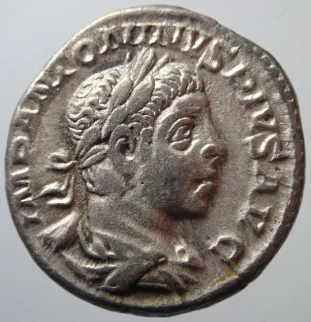 RARE !!! Silver Roman Imperial  Elagabalus LIBERTAS RIC 109 Authentic Original