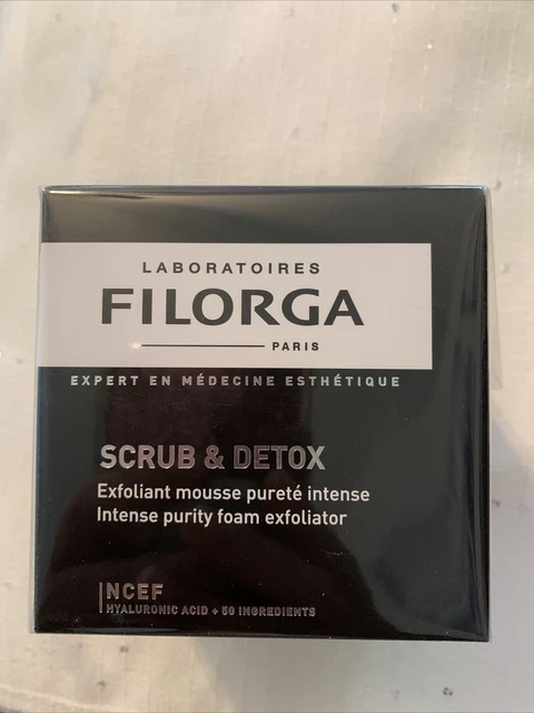 Exfoliante de espuma de pureza intensa Filorga exfoliante y desintoxicación 1,69 oz caja sellada NUEVO